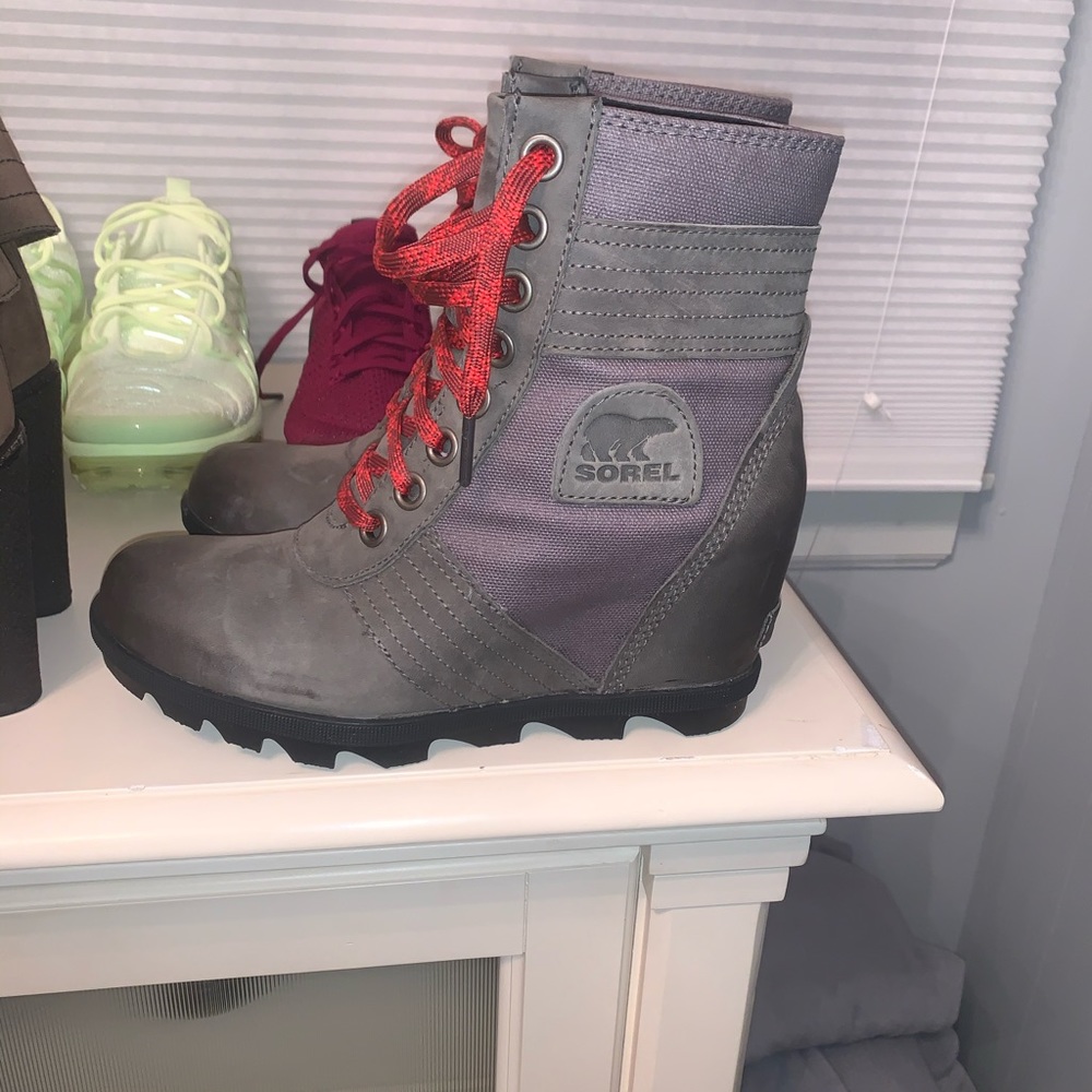 New sorel women’s joan of arc wedge boots
